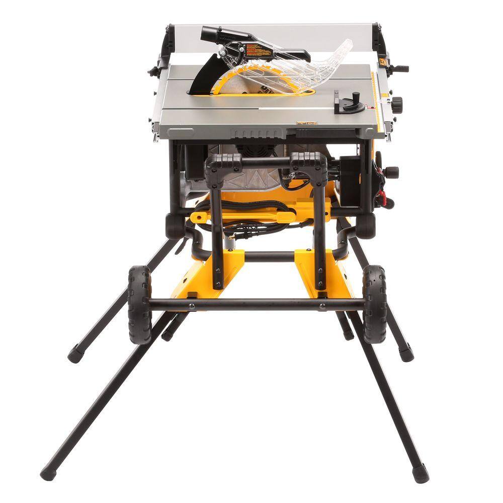 ZenVora 15 Amp 10-Inch Corded Jobsite Table Saw with Rolling Stand