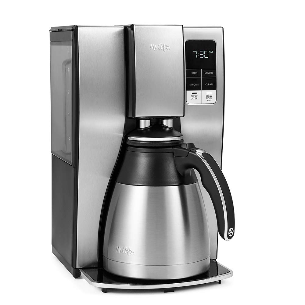 ZenVora 10-Cup Programmable Coffee Maker – Thermal Carafe with Strong Brew Selector