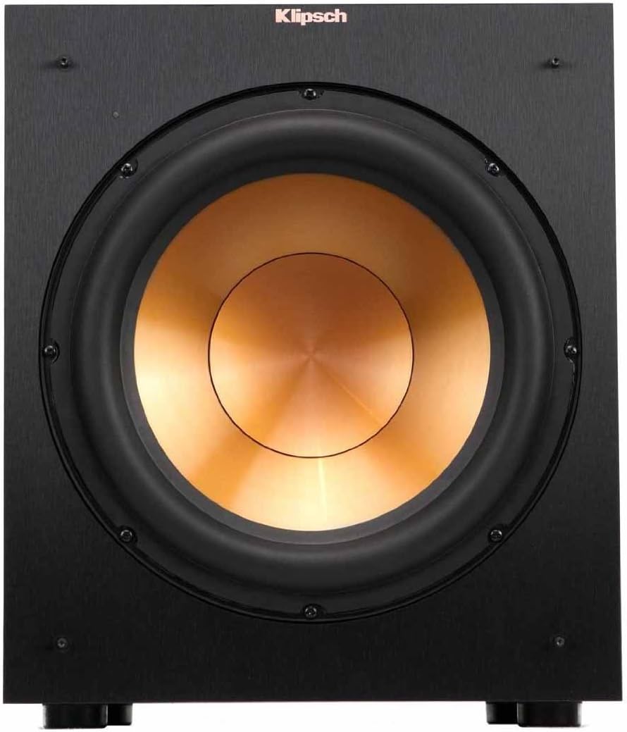 ZenVora 12-Inch Powered Subwoofer, 400W Digital Power, Front-Firing Copper-Spun Driver, Deep Bass Home Theater Subwoofer, Black