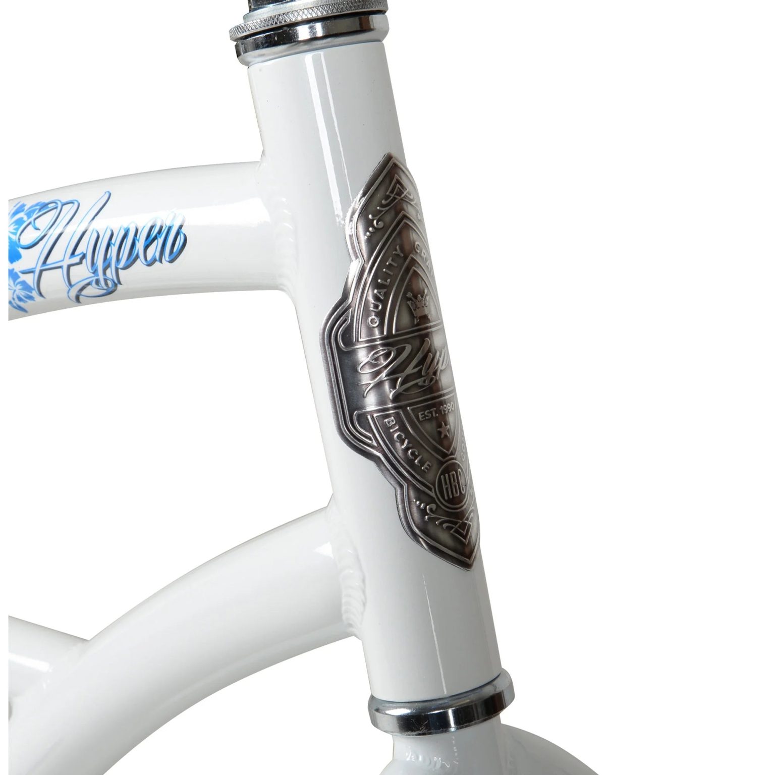ZenVora Women's 26-Inch Beach Cruiser Bike, White with Blue Rim