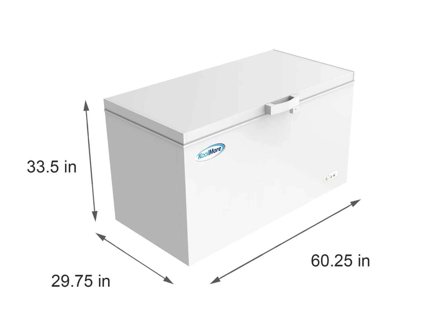 ZenVora 60-Inch 16 Cu. Ft. Chest Freezer