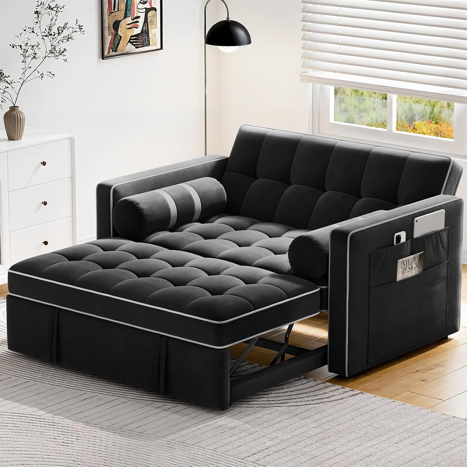 ZenVora 3-in-1 Convertible Sleeper Sofa Bed