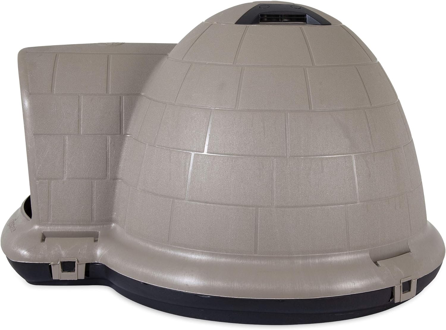 ZenVora XL Igloo Dog House for Dogs 90-125 Lbs., All-Weather Pet Shelter, Made in USA
