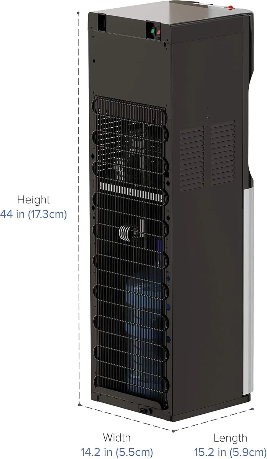 ZenVora Bottom Loading Water Cooler Dispenser – 3 Temp Settings with Child Safety Lock & LED Empty Alert
