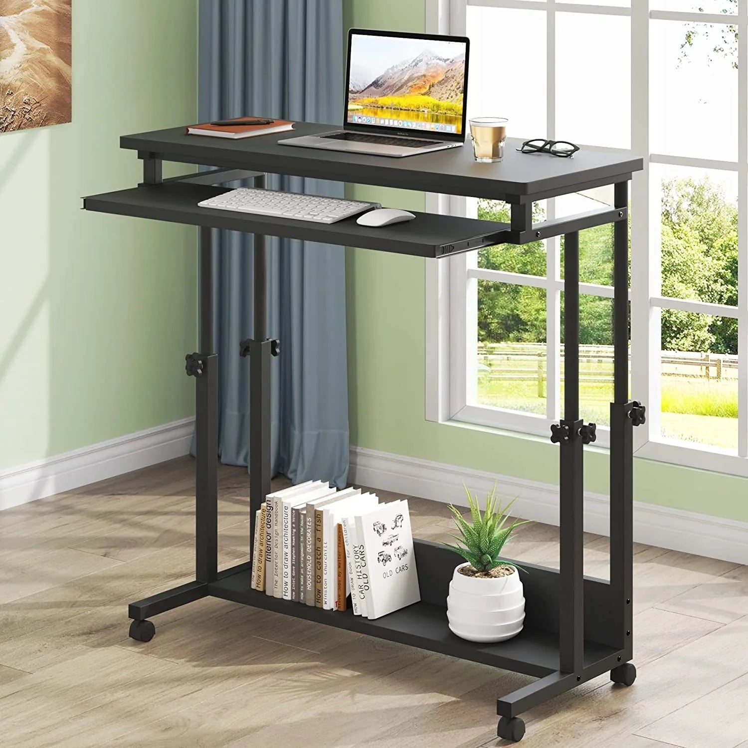 ZenVora Height Adjustable Laptop Desk, Portable Sofa and Bed Table for Work and Study