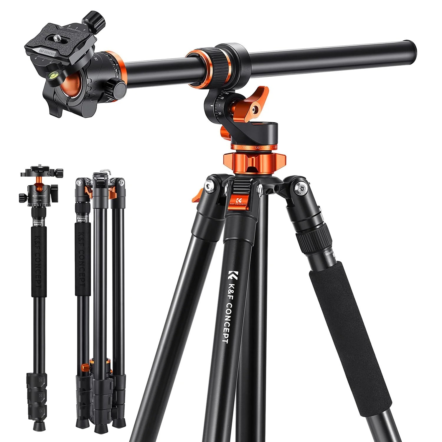 ZenVora 90 Inch Ultra High Camera Tripod with Metal Ball Head, Extra Tall Heavy Duty Photography Tripod Stand