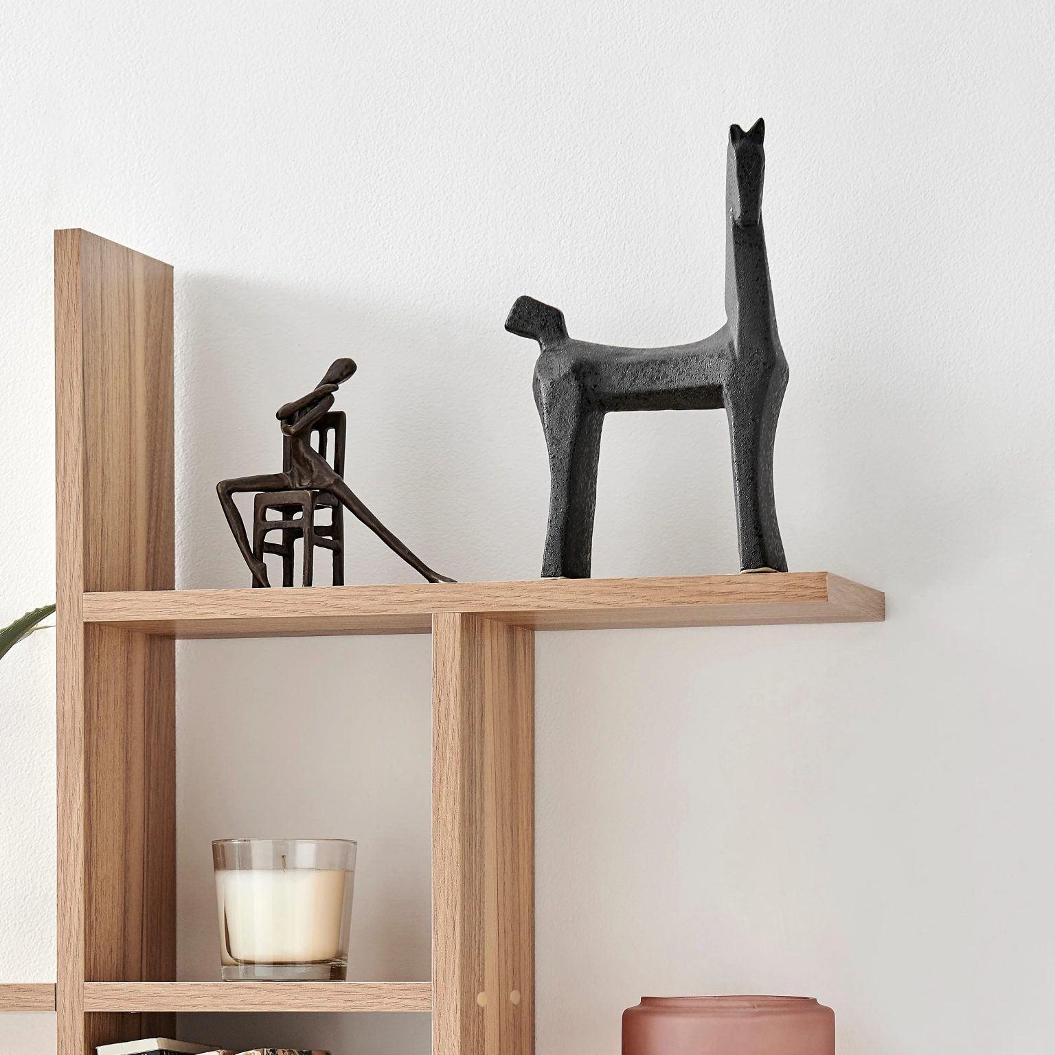ZenVora Cantilever Floating Wall Shelf, Modern Decorative Display Shelf for Living Room, Bedroom and Home Storage