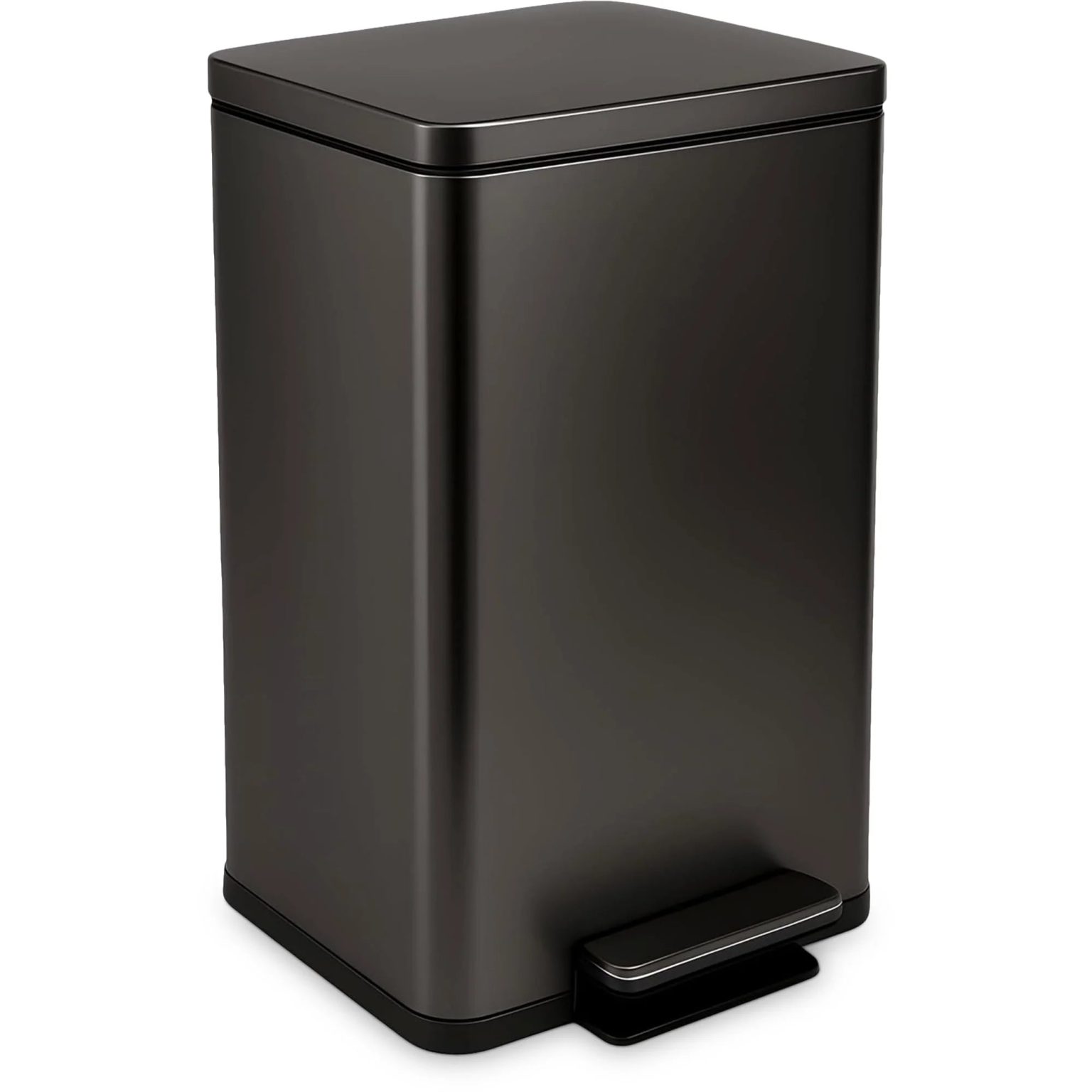 ZenVora 13.2 Gallon Step Trash Can, Hands-Free Kitchen Garbage Bin with Odor Control