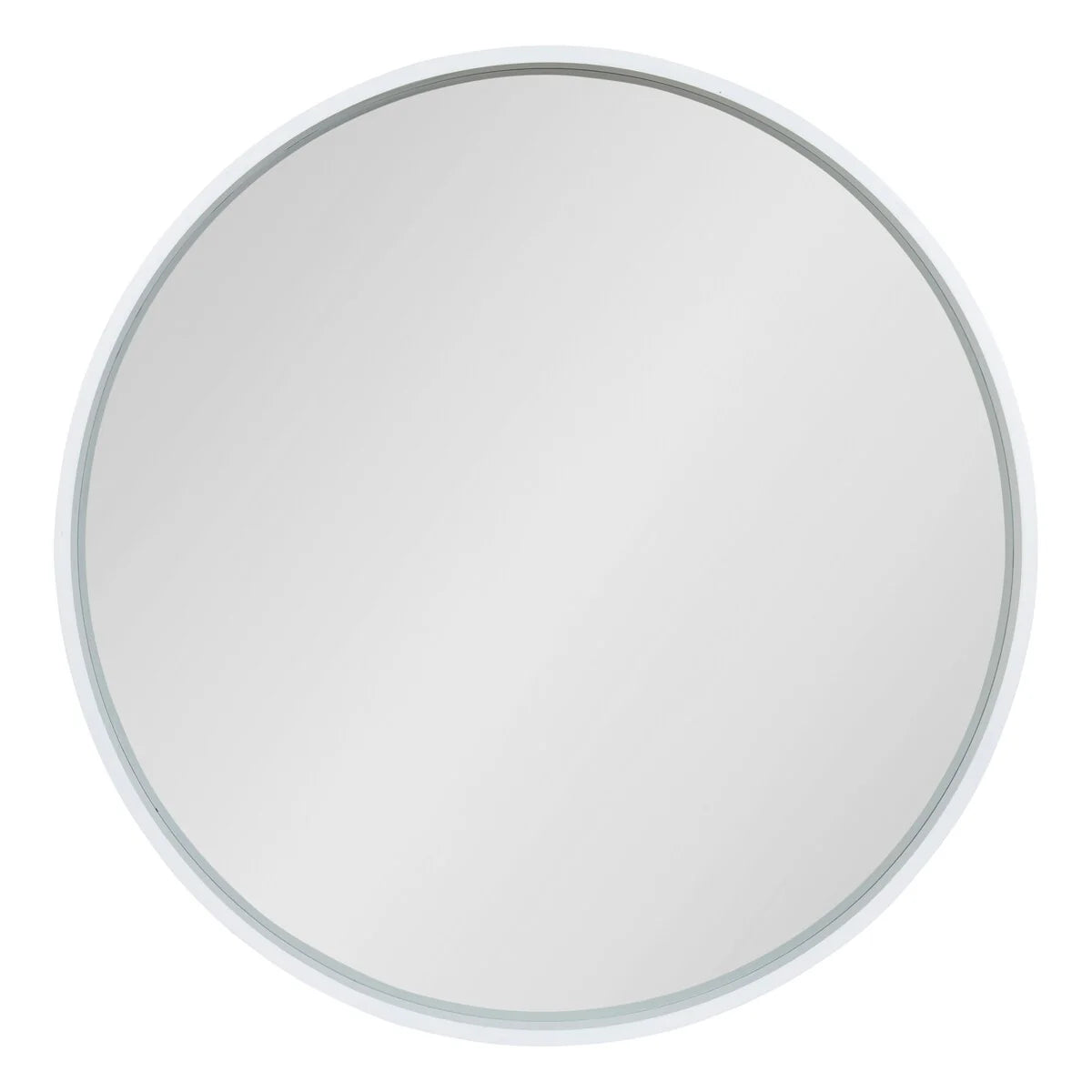 ZenVora Round Wood Accent Wall Mirror, Modern Decorative Wooden Frame Mirror for Living Room, Bedroom and Entryway
