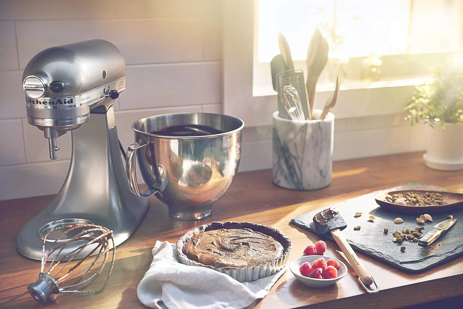 ZenVora 5-Quart Tilt-Head Stand Mixer, Electric Kitchen Mixer with Bowl, Multi-Speed Settings for Baking, Mixing and Food Preparation
