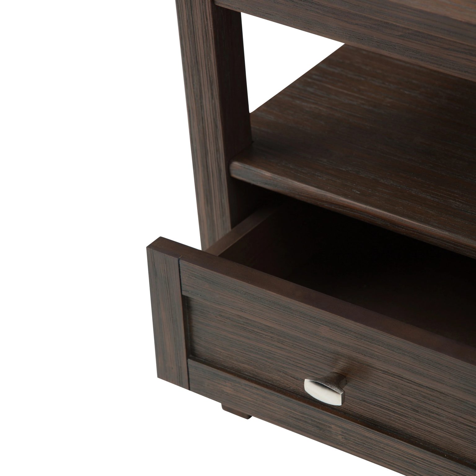 ZenVora 20 Inch Wide Solid Wood Rectangle End Table, Transitional Side Table