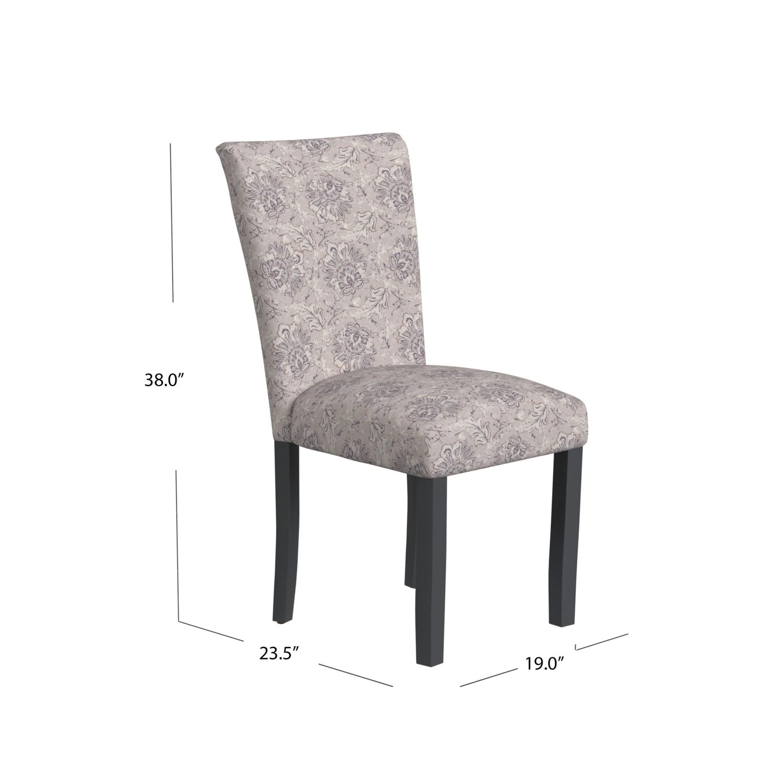 ZenVora Set of 2 Upholstered Medallion Dining Chairs, Comfortable Parsons Style Chairs for Kitchen and Dining Room