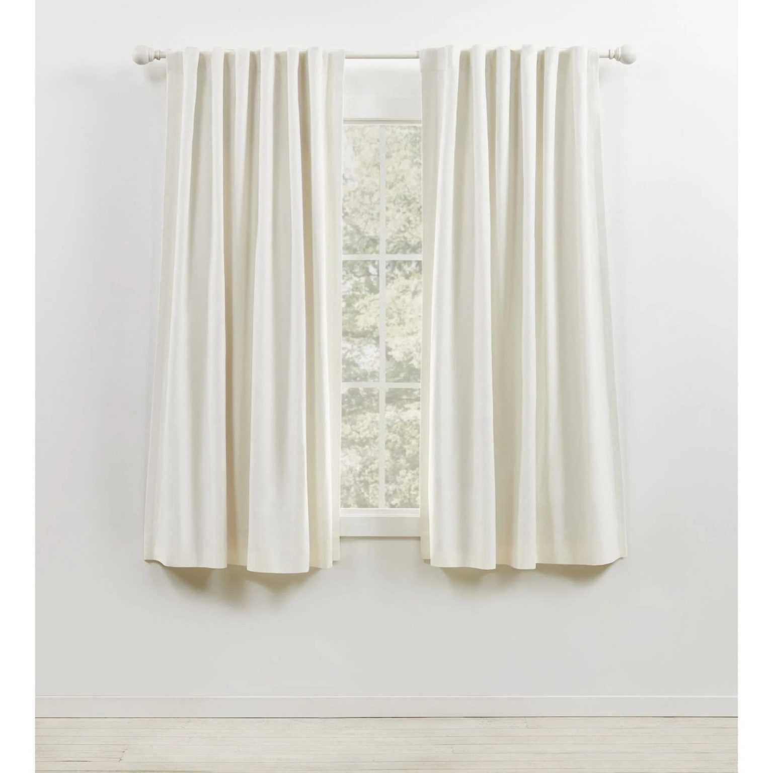 ZenVora Blackout Single Curtain Panel, Back Tab and Rod Pocket Window Curtain