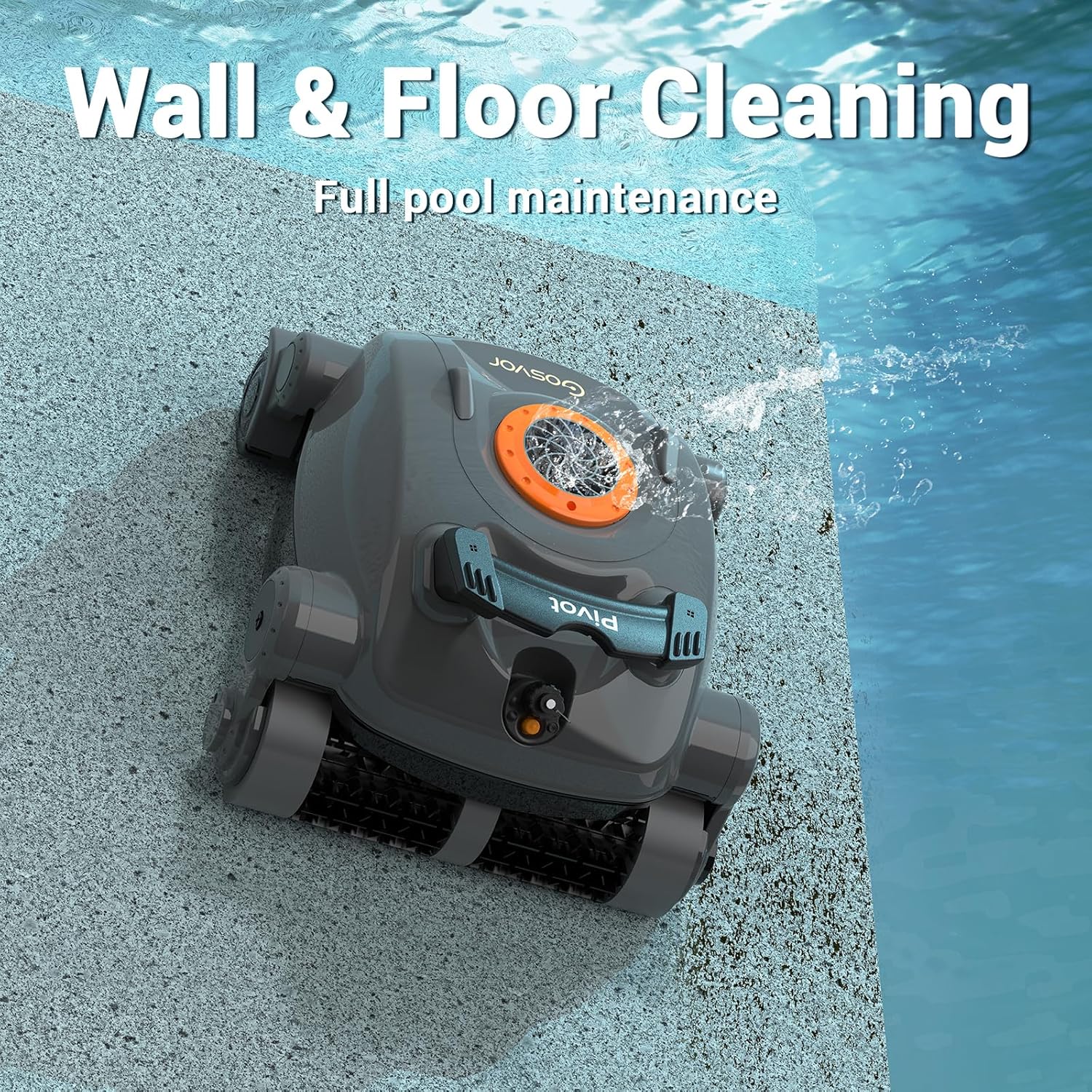 ZenVora Cordless Robotic Pool Cleaner, Automatic Wall Climbing Pool Vacuum for Swimming Pool Cleaning