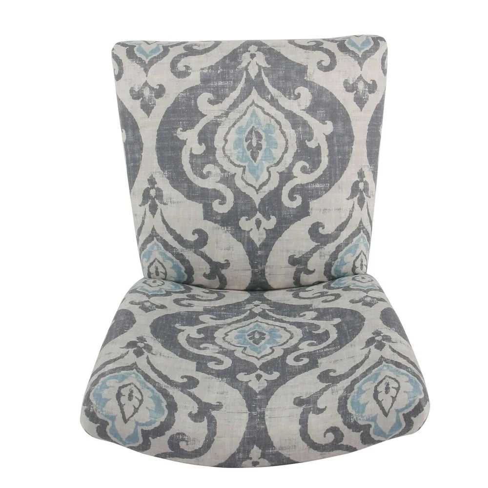 ZenVora Set of 2 Upholstered Medallion Dining Chairs, Comfortable Parsons Style Chairs for Kitchen and Dining Room