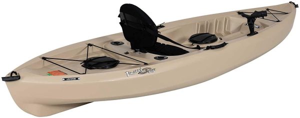 ZenVora 10 ft Fishing Kayak - Sit On Top Angler Kayak with Padded Seat, Rod Holders & Storage Hatches