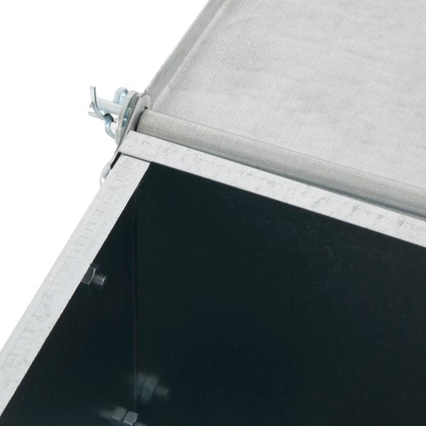 ZenVora 3.7 Bushel 2-Door Hog Feeder – Galvanized Steel Supplement Feeder for 8 Hogs