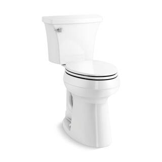 ZenVora Extra-Tall Elongated Toilet, 1.28 GPF, White, with Seat