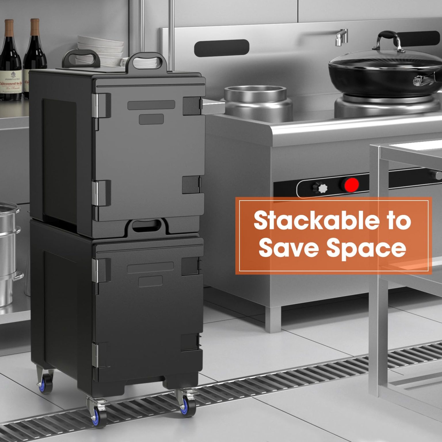 ZenVora Insulated Food Pan Carrier for 5 Full-size Pans