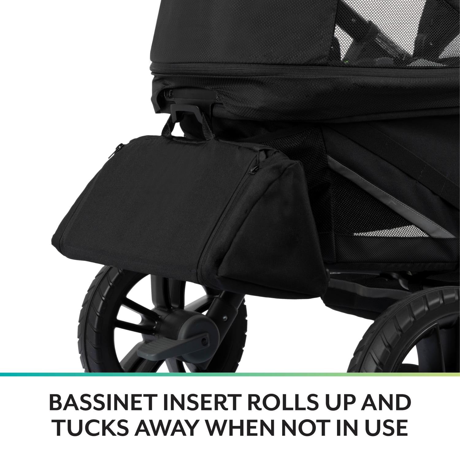 ZenVora 2-in-1 All-Terrain Baby Stroller Wagon with Canopy and Storage - Gray