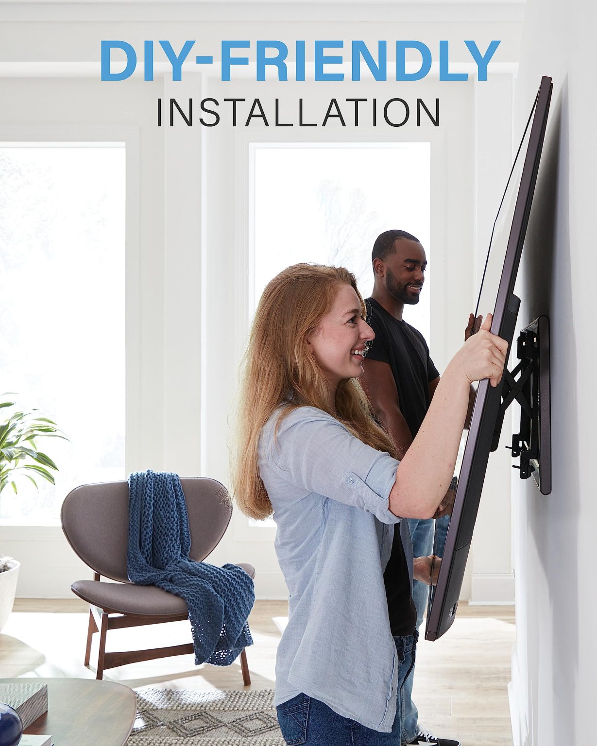 ZenVora Tilting TV Wall Mount for Large TVs Up to 90 Inches, Heavy Duty Adjustable Flat Screen Television Bracket