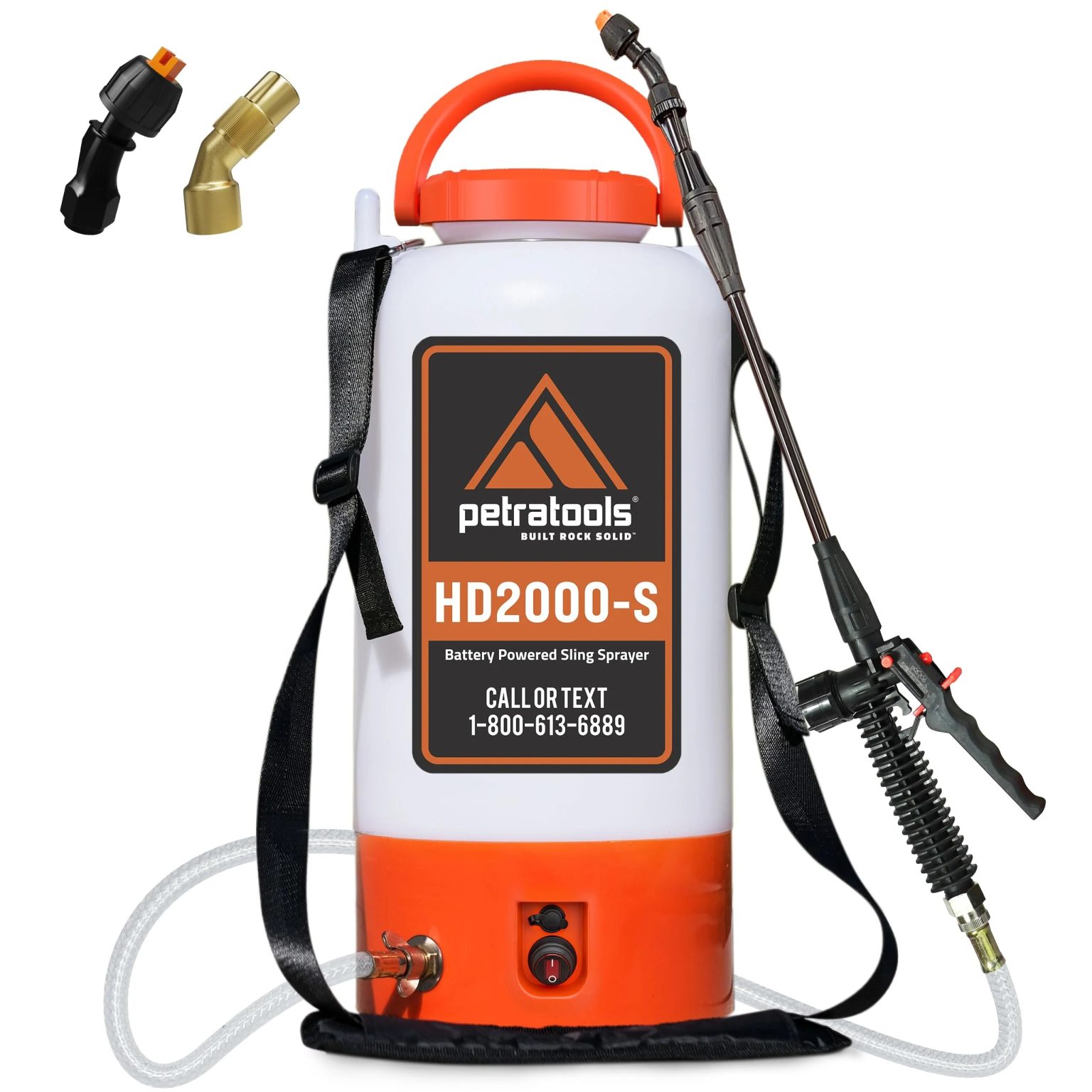 ZenVora 2 Gallon Battery Powered Sprayer, Rechargeable Cordless Electric Pump Sprayer for Garden, Lawn and Outdoor Use