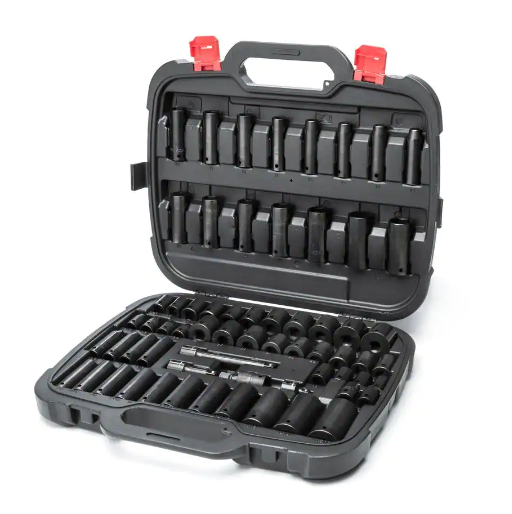 ZenVora 1/2 in. Drive SAE/Metric Impact Socket Set (64-Piece)