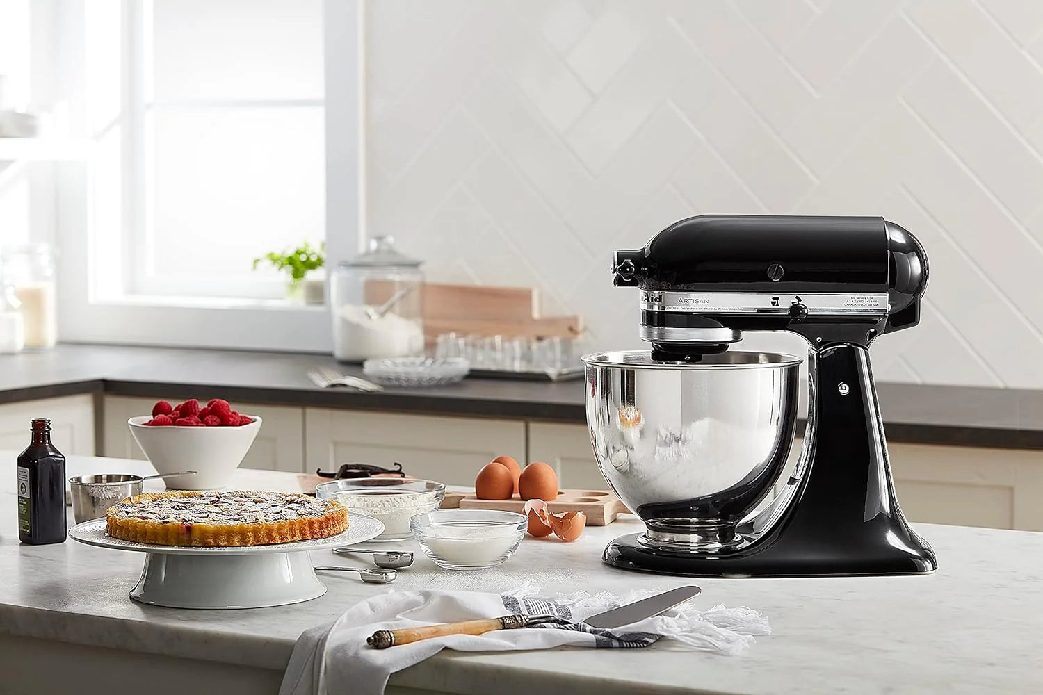 ZenVora 5-Quart Tilt-Head Stand Mixer, Electric Kitchen Mixer with Bowl, Multi-Speed Settings for Baking, Mixing and Food Preparation