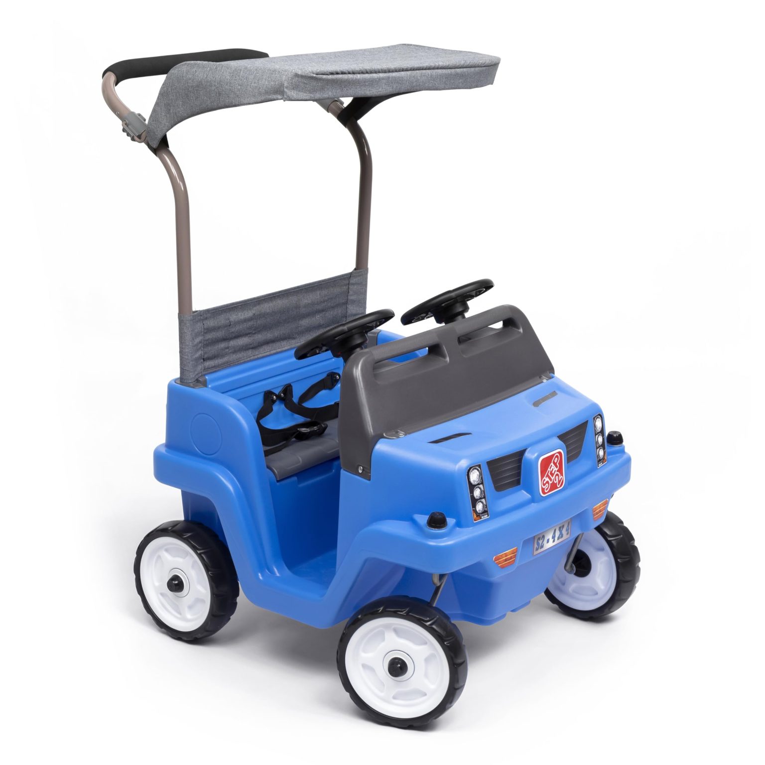 ZenVora Kids 2-Seat Side-by-Side Push Car, Push Ride-On SUV, Double Seat Ride-On Toy Vehicle for Toddlers and Young Children