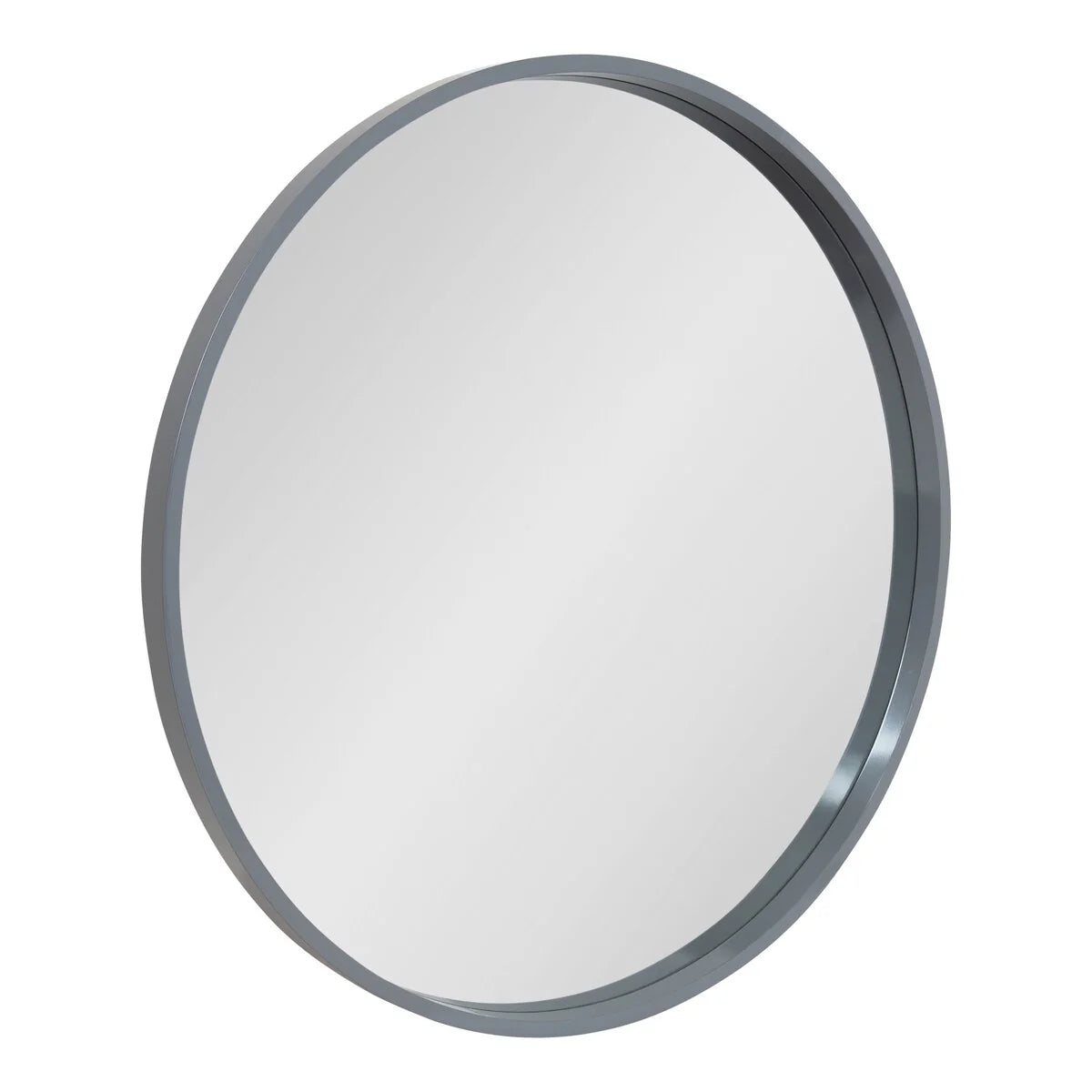 ZenVora Round Wood Accent Wall Mirror, Modern Decorative Wooden Frame Mirror for Living Room, Bedroom and Entryway