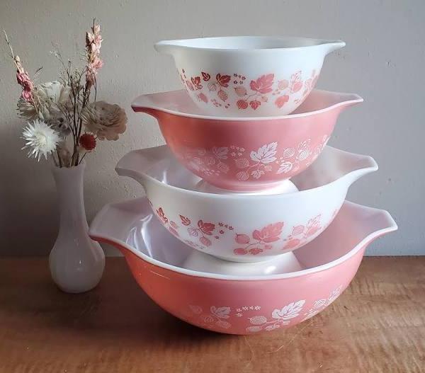 ZenVora Pink Gooseberry Cinderella Mixing Bowls