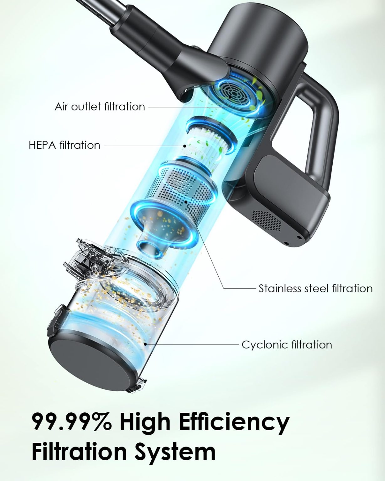 ZenVora Cordless 2-in-1 Vacuum Cleaner and Mop Combo