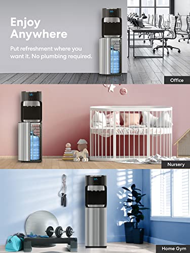 ZenVora Bottom-Loading Water Cooler Dispenser with 3 Temperature Settings