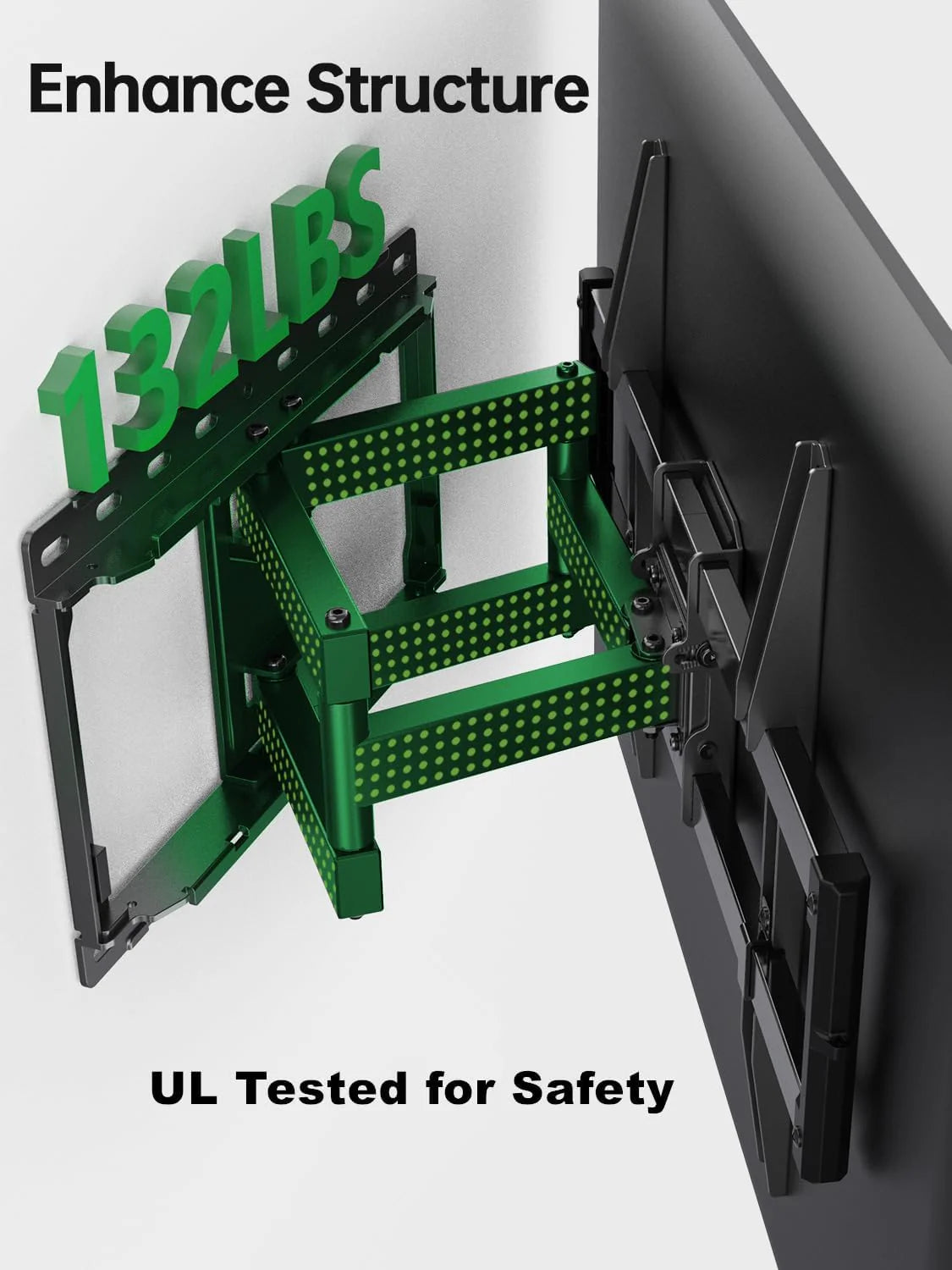 ZenVora Full Motion TV Wall Mount for Most 42-86 Inch Flat Screen TVs, Adjustable Swivel and Tilt Bracket