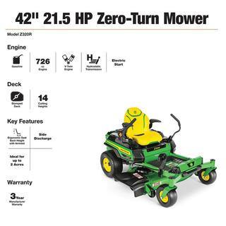 ZenVora 21.5 HP V-Twin Zero-Turn Riding Mower with Deep Cutting Deck