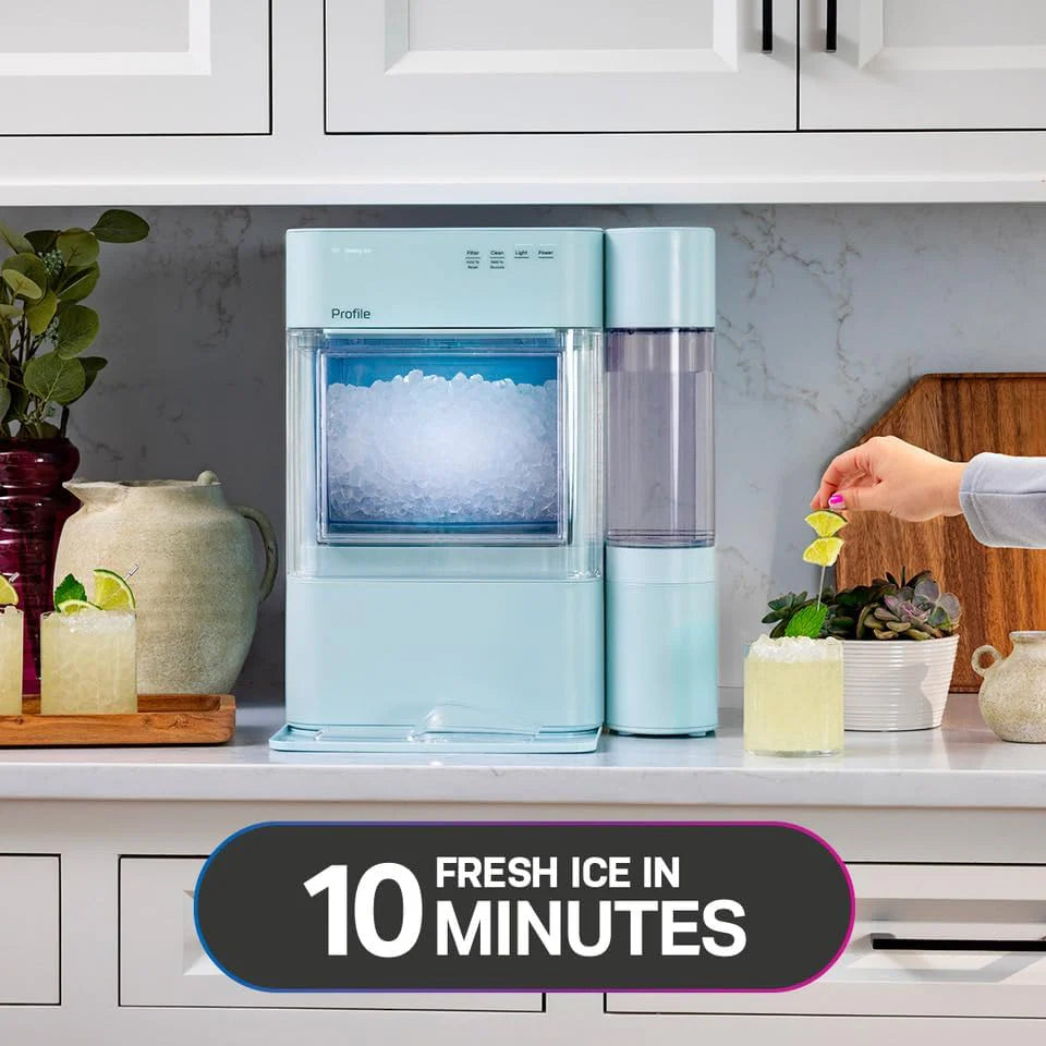 ZenVora Countertop Nugget Ice Maker with 1-Gallon Water Tank, Makes 38 lbs of Pellet Ice in 24 Hours, WiFi Smart Connectivity, Includes Ice Scoop, Stainless Steel