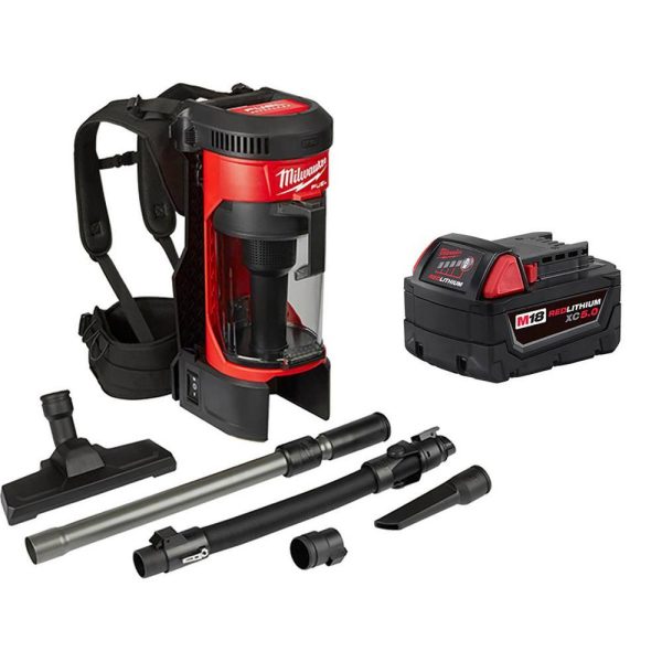 ZenVora M18 FUEL 1 Gal. 18-Volt Lithium-Ion Brushless Cordless 3-in-1 Backpack Vacuum W/ 5.0Ah Battery