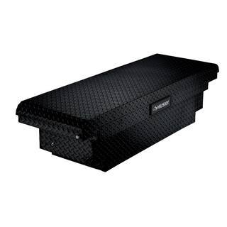 ZenVora Aluminum Low Profile Saddle Truck Tool Box with Lock, Weather Seal & Sliding Tray for Toyota Tacoma
