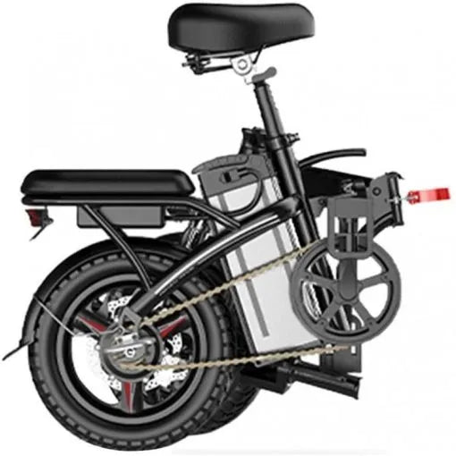 ZenVora 250W Folding Electric Bike for Adults and Teens, Removable Battery, Fat Tires, Black