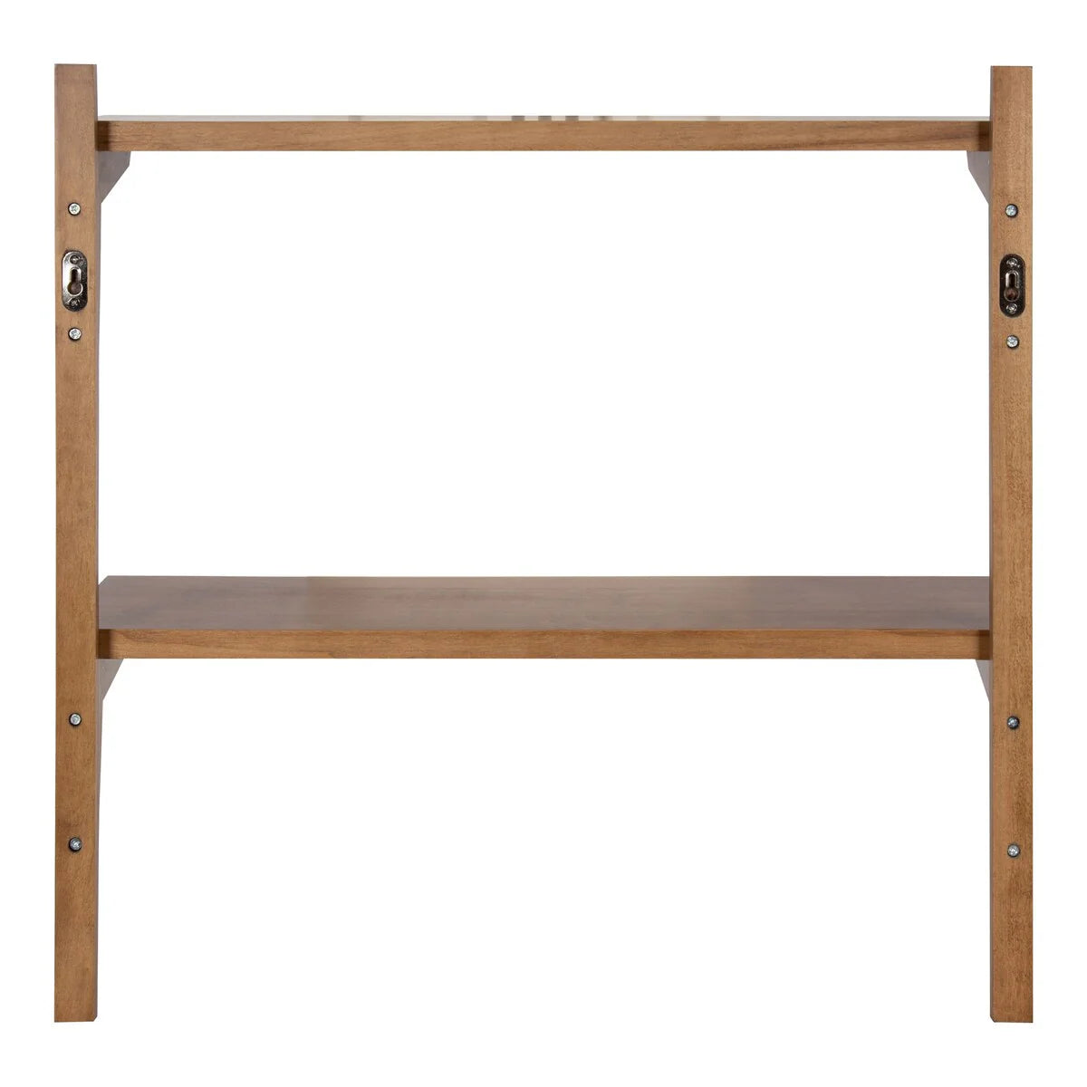 ZenVora Mid-Century Wall Shelves, 24x8x24 Inch Decorative Wall Mounted Storage and Display Shelving for Home Decor