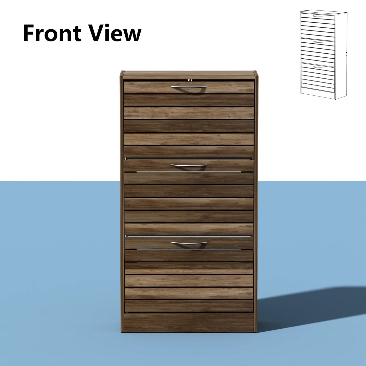 ZenVora Modern Shoe Storage Cabinet for Entryway and Hallway, Space-Saving Shoe Organizer