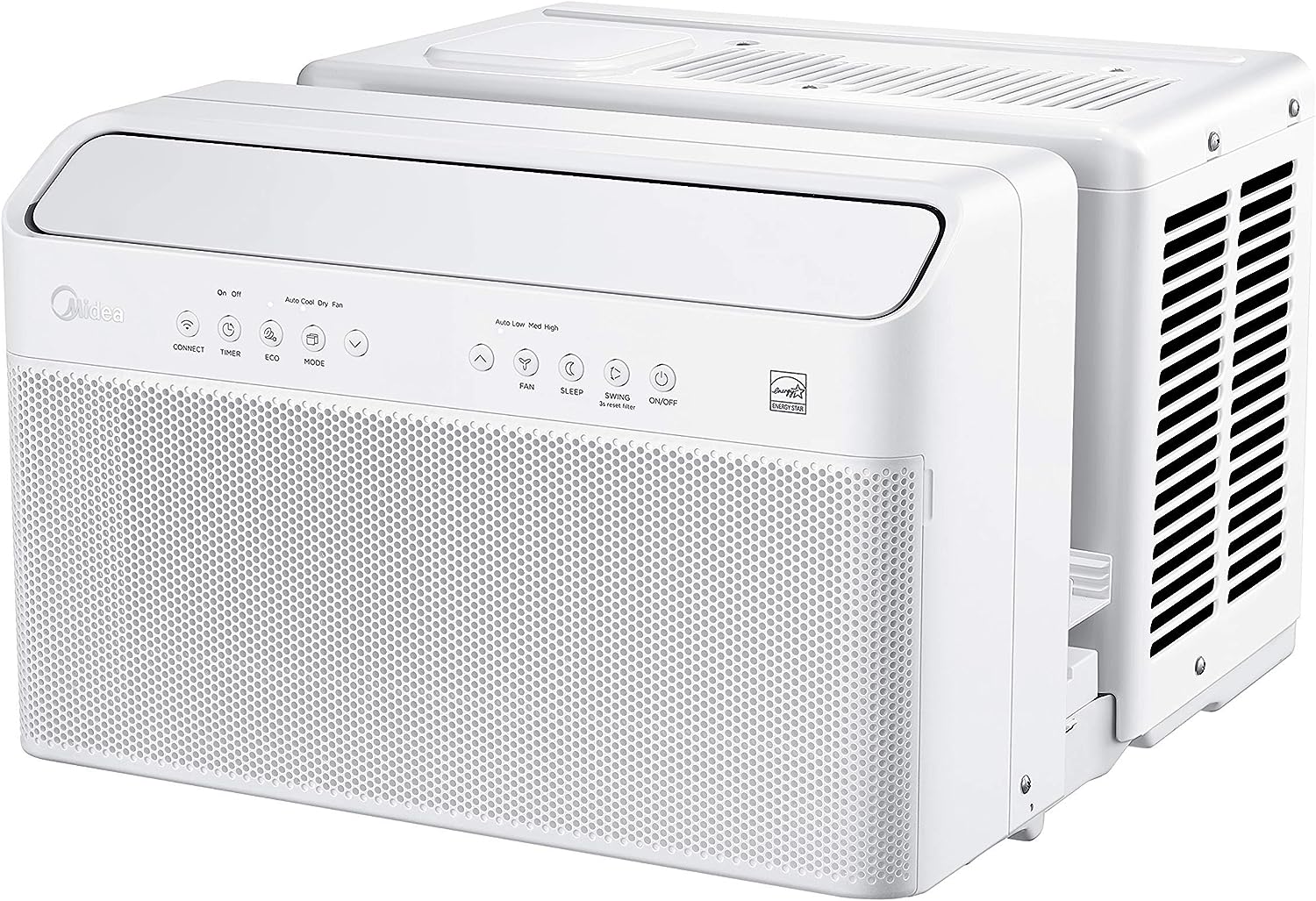 ZenVora 12,000 BTU U-Shaped Inverter Window Air Conditioner with Smart Control, Alexa Compatibility, Remote & Installation Bracket (Renewed)