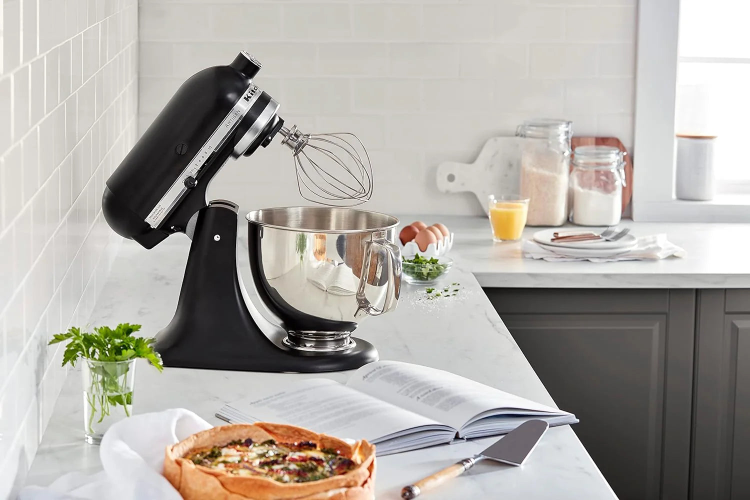 ZenVora 5-Quart Tilt-Head Stand Mixer, Electric Kitchen Mixer with Bowl, Multi-Speed Settings for Baking, Mixing and Food Preparation