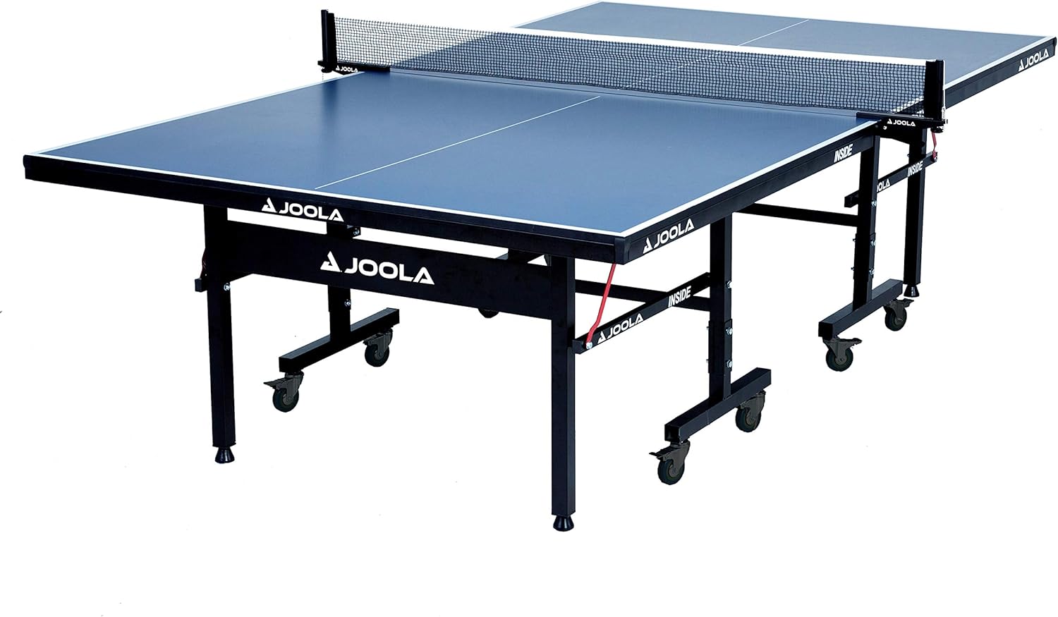 ZenVora Indoor Ping Pong Table with MDF Surface, Quick-Clamp Net Set, Foldable Design and Single-Player Playback Mode
