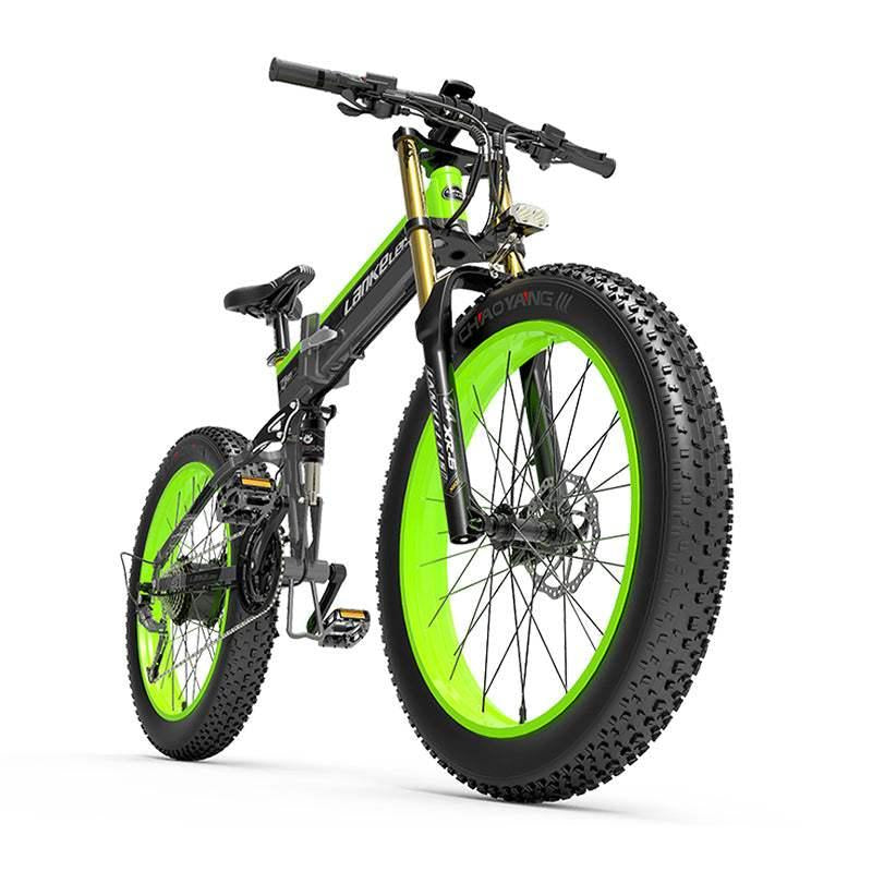 ZenVora 1000W 26-Inch Fat Tire Folding Electric Mountain Bike, Dual Crown Fork, 17.5Ah