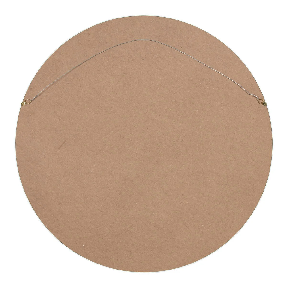 ZenVora Round Wood Accent Wall Mirror, Modern Decorative Wooden Frame Mirror for Living Room, Bedroom and Entryway