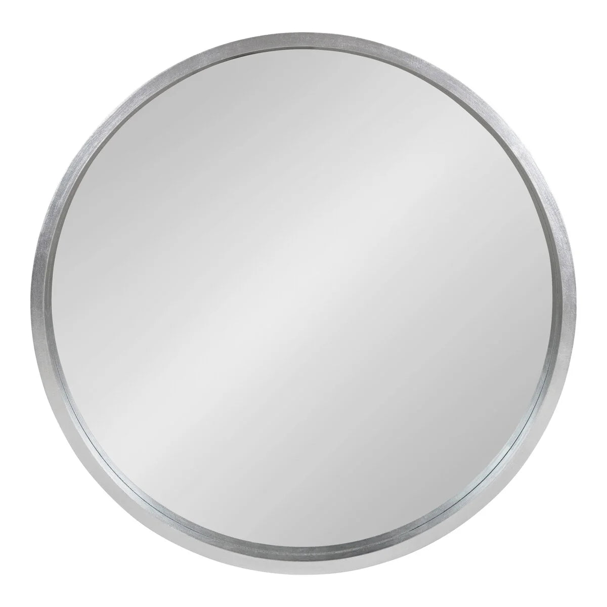 ZenVora Round Wood Accent Wall Mirror, Modern Decorative Wooden Frame Mirror for Living Room, Bedroom and Entryway