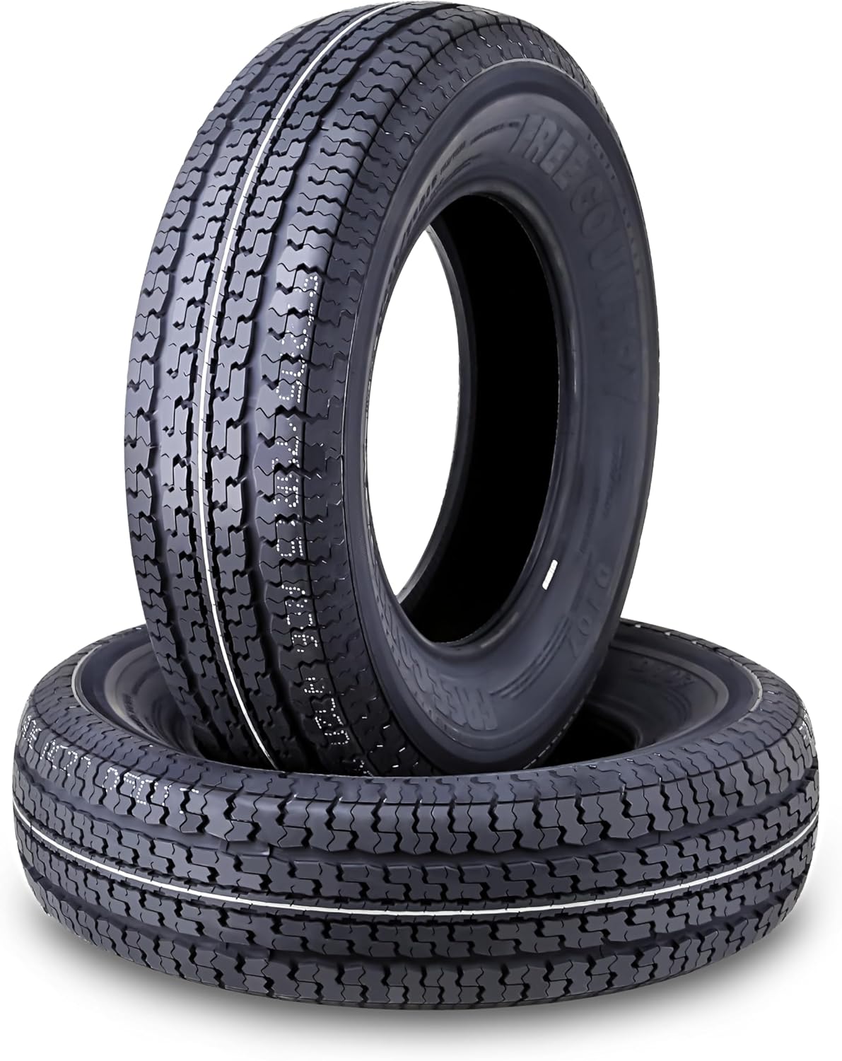 ZenVora Set of 4 ST205/75R15 10-Ply Load Range E Steel-Belted Radial Trailer Tires with Scuff Guard