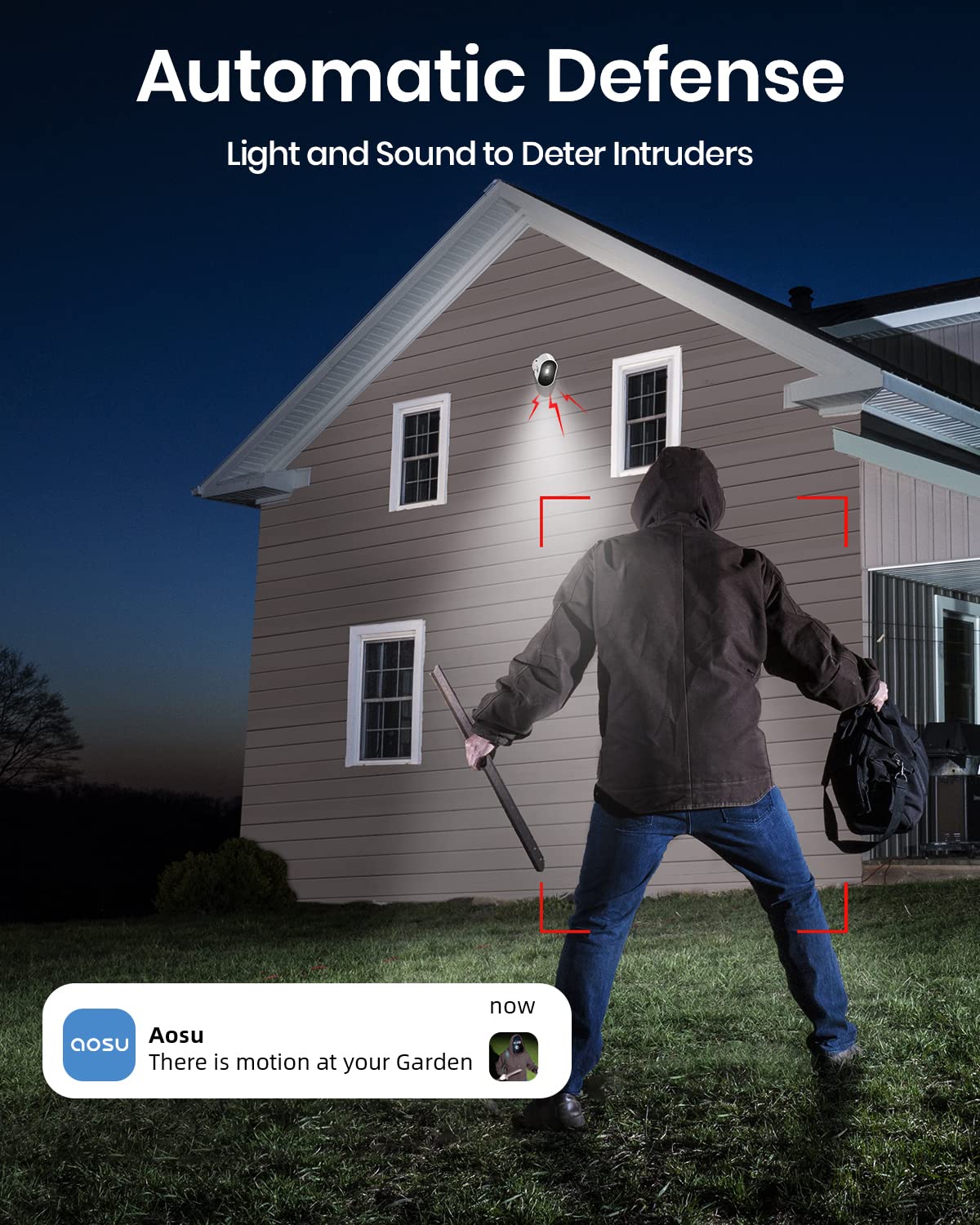 ZenVora Wireless Outdoor Security Camera System – 2K HD, 166° Wide Angle, 100% Wire-Free, No Monthly Fees