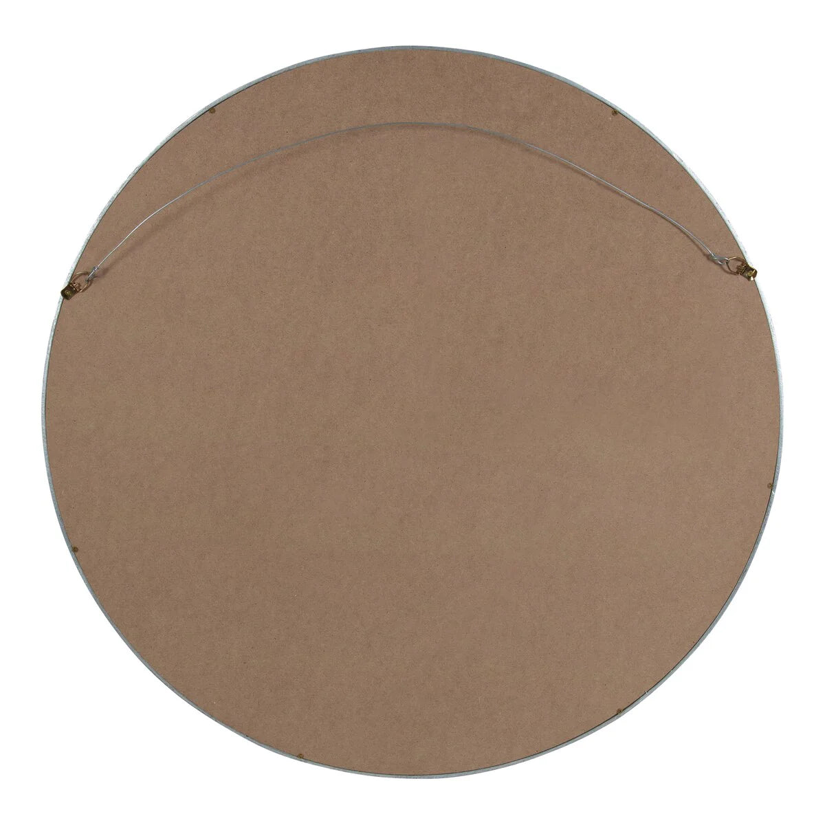 ZenVora Round Wood Accent Wall Mirror, Modern Decorative Wooden Frame Mirror for Living Room, Bedroom and Entryway